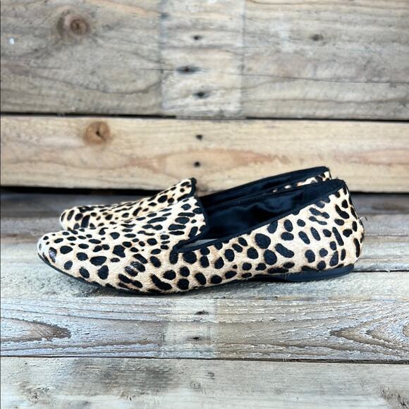 Birdies Cheetah Leopard Calf Hair Starling Loafer - Tan/Black - 7 - Picture 1 of 8